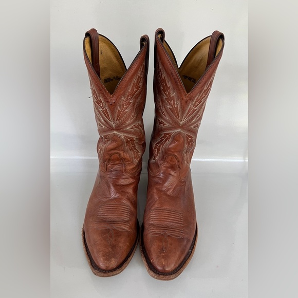 NOCONA BROWN LEATHER WESTERN BOOTS MENS SIZE 12 main image 5